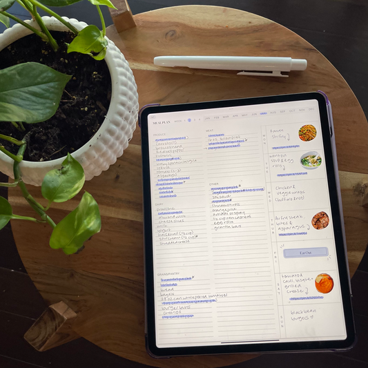 Meal Plan and Workout Tracker Digital Templates