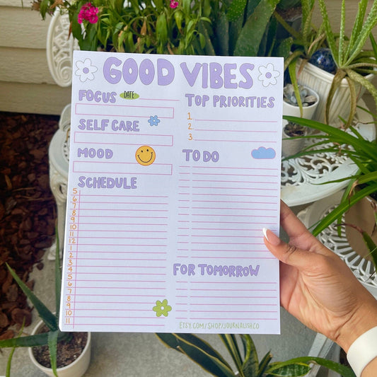 Good Vibes Notepad